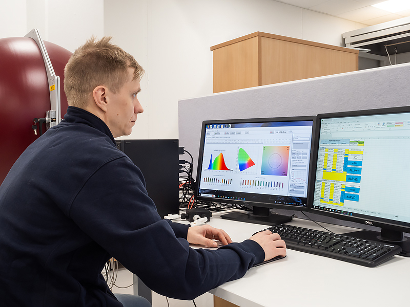 Dimming Testing in the Integrating Sphere