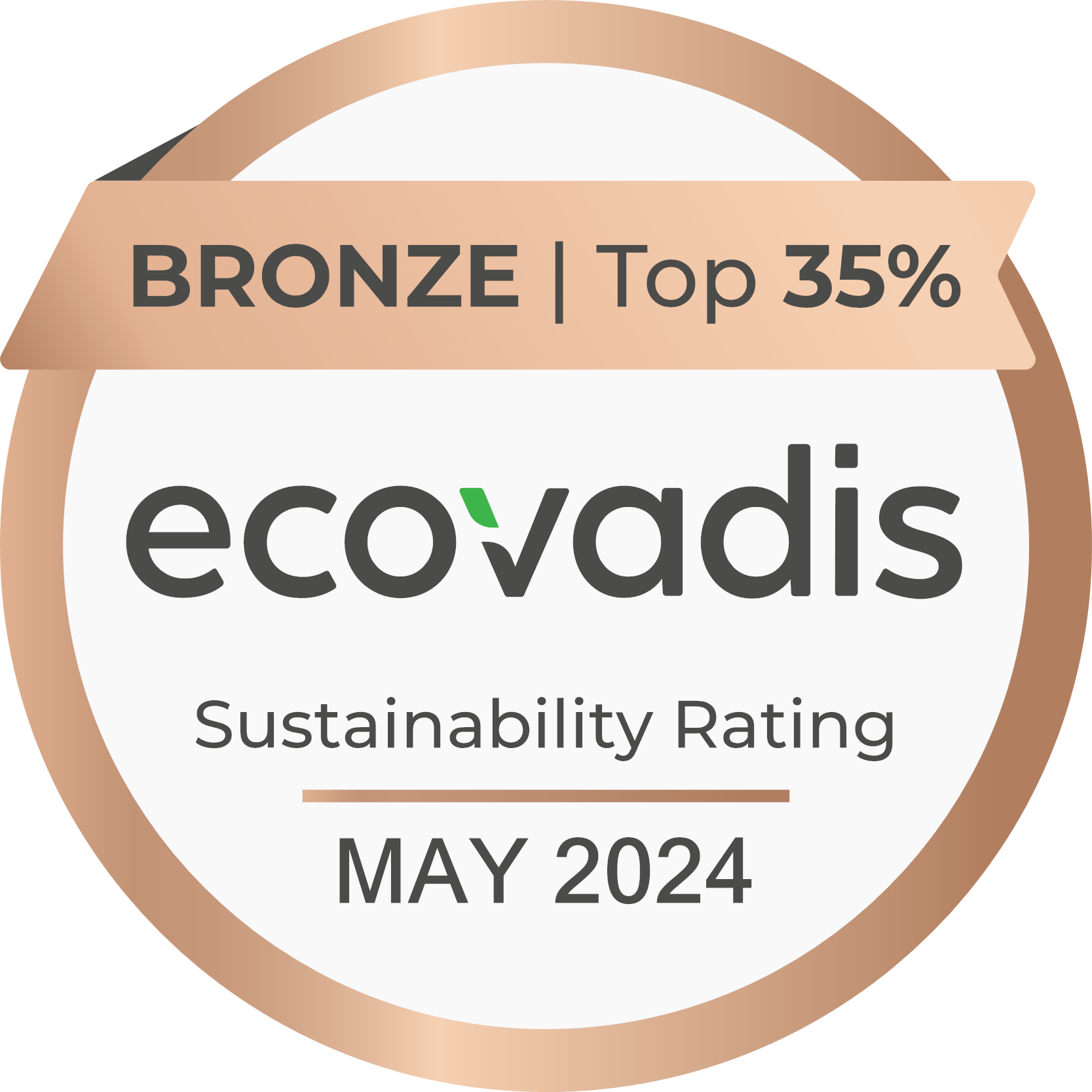 EcoVadis pronssitason logo